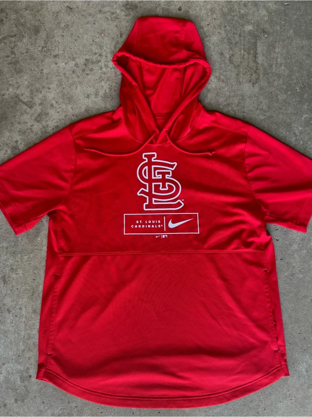 Nike Red St. Louis Cardinals Short-Sleeve Hooded Pullover